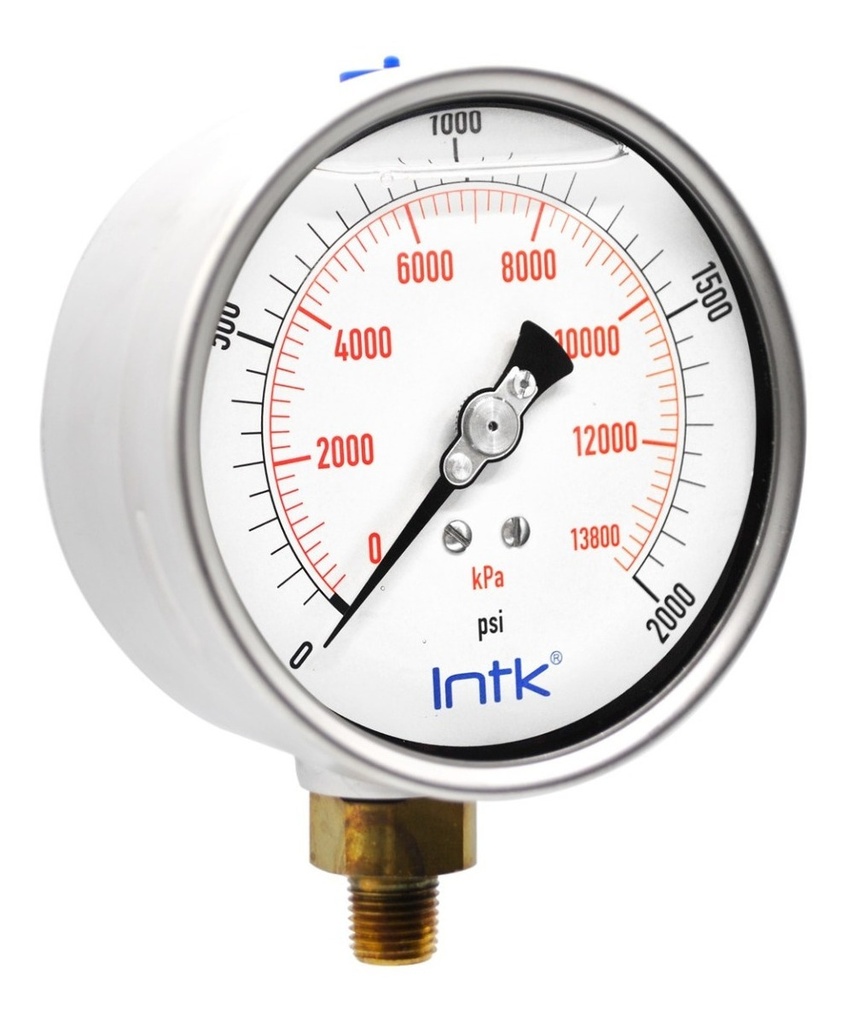 Manómetro Inox Intk 4 PLG , 2000 Kpa (aire, Agua)