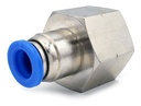 5 Pz De Conector/racor Neumático Recto Hembra 1/2 Npt X 8mm