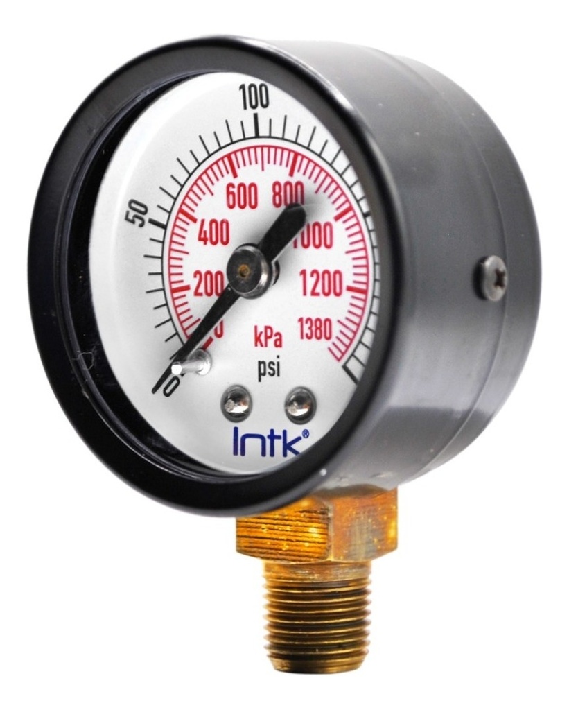 Manómetro Para Compresor Carátula 1.5 200 Psi-kpa (aire/gas)