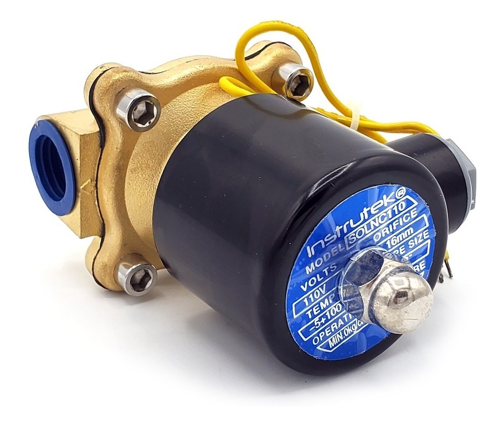 Válvula Solenoide / Electroválvula 1/2 Para Agua, Aire, Gas