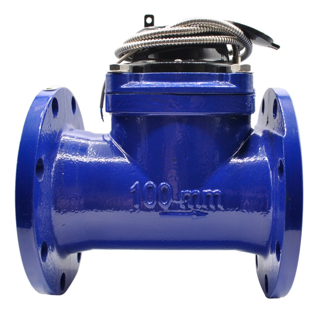 Medidor De Agua Bridado Tipo Turbina Woltman 4 PLG (100 Mm)