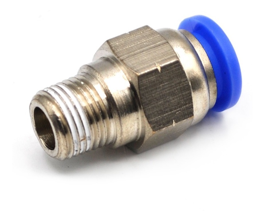 10 Pz De Conector/racor Rápido Neumático Recto 1/8 Npt X 8mm