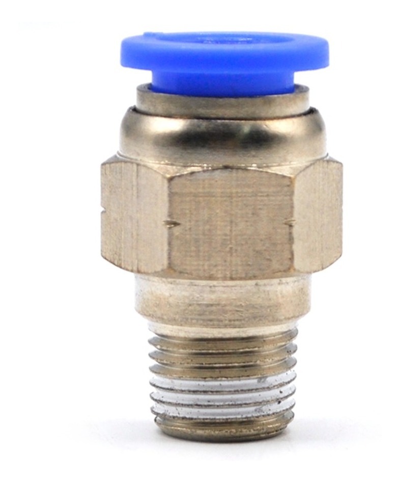 10 Pz De Conector/racor Rápido Neumático Recto 1/8 Npt X 8mm