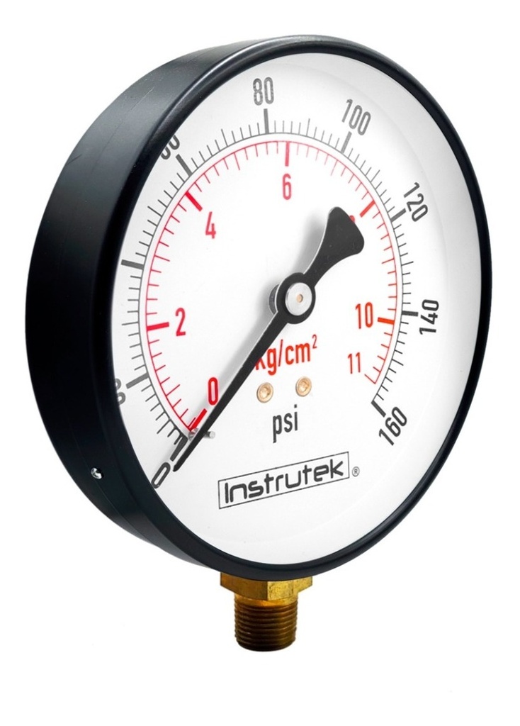 Manómetro 6 PLG Para Caldera, 160 Psi / Lectura A Distancia