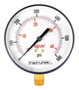 Manómetro 6", estándar, 1/2" NPT, inferior, 600 psi-kg/cm2