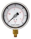 Manómetro 4", lleno de líquido premium, 1/4" NPT, inferior, 30 psi-kg/cm2