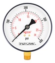 Manómetro 6", estándar, 1/2" NPT, inferior, 400 psi-kg/cm2