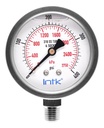 2.5” S.S. Liquid filled (O.E.M.), pressure gauge, 1/4” NPT, bottom connection, 0 to 400 psi-kPa