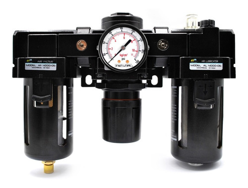 Filtro-regulador-lubricador 3/4 P/ Compresor Con Manómetro