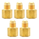 5 Pz De Conector Hembra, fabricado en latón de 3/8" NPT X 3/8" Flare