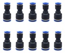 10 Pz Conector unión recto, 10 mm x 6 mm
