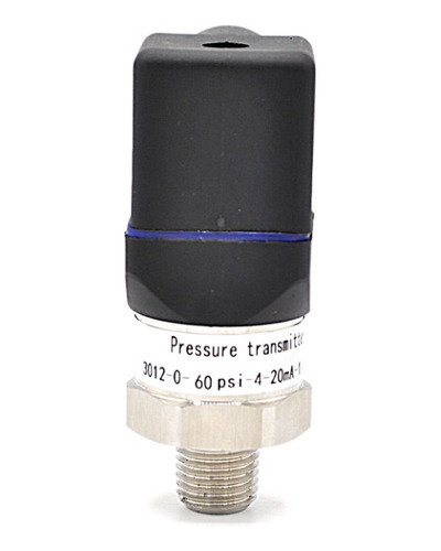 Transductor de presión COMPACTO (ITC300), 1/4" NPT, salida de 4 a 20 mA, rango de 60 psi, exactitud ±0.5%.