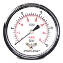 Manómetro 2.5", baja presión, 1/4" NPT, posterior, 20 oz/in2-35 in H2O