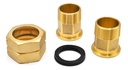 Conectores de latón para medidores de agua con rosca de 2" NPT, (incluye empaques)