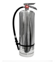Extintor vacío con capacidad de 9 litros de acero inoxidable.
