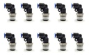 10 Pz De Conector/racor Rápido Neumático Codo 1/4 Npt X 1/8