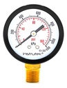Manómetro para compresor, inferior, 160 psi