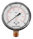 Manómetro 2.5", baja presión, 1/4" NPT, inferior, 20 oz/in2-35 in H2O