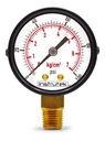 Manómetro 2", estándar, 1/4" NPT, inferior, 100 psi-kg/cm2