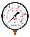 Manómetro 4", estándar, 1/4" NPT, inferior, 100 psi-kg/cm2