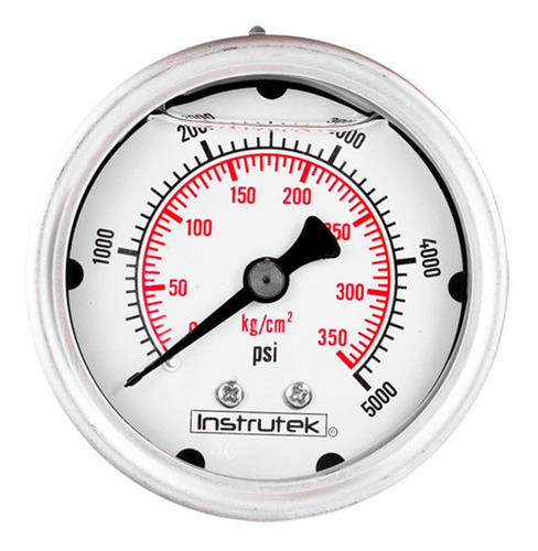 Manómetro 2.5", lleno de líquido (O.E.M.), 1/4" NPT, posterior, 5000 psi-kg/cm2