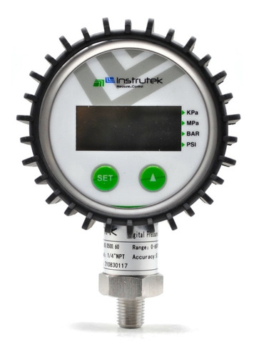 Manómetro digital, 1/4" NPT, rango de 60 psi