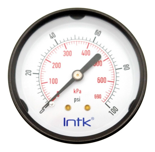Manómetro Para Compresor Carátula 2.5 , 100 Psi (aire, Gas)
