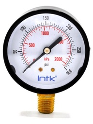 [INTK63100300] Manómetro Para Compresor Carátula 2.5 , 300 Psi (aire, Gas)