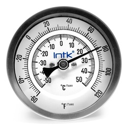 [INTK3011004060120F] Termómetro Refrigeración 3 PLG -60 A 120°f Vást 4, Rosca 1/2