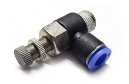 [NSE38N38] Regulador de flujo en codo, 3/8" NPT x 3/8"