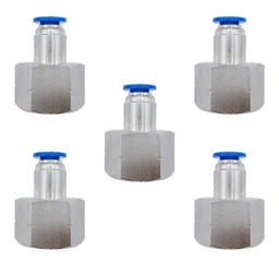 [PCF12N6MMQTY5] 5 Pz De Conector/racor Neumático Recto Hembra 1/2 Npt X 6mm