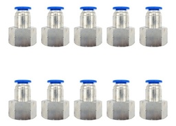 [PCF38N8MMQTY10] 10 Pz De Conector/racor Neumático Recto Hembra 3/8 Npt X 8mm