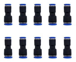 [PUC6MM4MMQTY10] 10 Pz Reducción Neumática Recta 6mm A 4mm