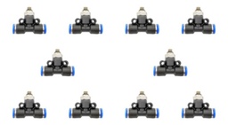 [PTM54MMQTY10] 10 Pz De Conector/racor Rápido Neumático Tee M5 X 4mm