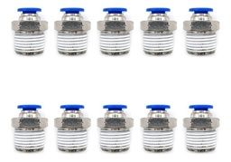 [PC38N6MMQTY10] 10 Pz De Conector/racor Rápido Neumático Recto 3/8 Npt X 6mm