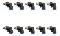 [PLM66MMQTY10] 10 Pz De Conector/racor Rápido Neumático Codo M6 X 6mm
