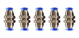 [PMM8MMQTY5] 5 Pz De Pasamuro Conexión Rápida Neumático Recto 8mm
