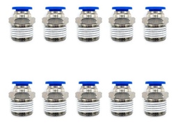 [PC38N8MMQTY10] 10 Pz De Conector/racor Rápido Neumático Recto 3/8 Npt X 8mm