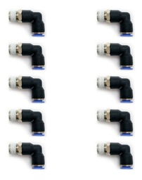 [PL14N8MMQTY10] 10 Pz De Conector/racor Rápido Neumático Codo 1/4 Npt X 8 Mm