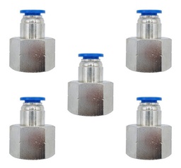 [PCF12N8MMQTY5] 5 Pz De Conector/racor Neumático Recto Hembra 1/2 Npt X 8mm