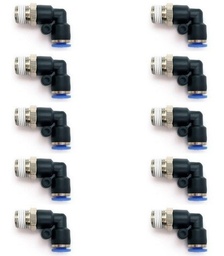 [PL18N18QTY10] 10 Pz De Conector/racor Rápido Neumático Codo 1/8 Npt X 1/8