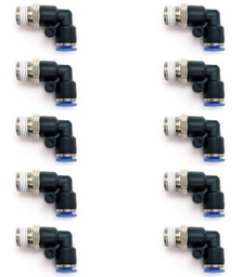 [PL18N18QTY10] 10 Pz De Conector/racor Rápido Neumático Codo 1/8 Npt X 1/8