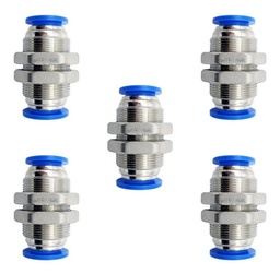 [PMM12MMQTY5] 5 Pz De Pasamuro Conexión Rápida Neumático Recto 12mm