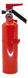 [EXT01] Extintor vacío con capacidad de 1 kg para PQS. Incluye manómetro certificado de 1.2 MPa y soporte.