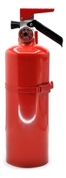 [EXT02] Extintor vacío con capacidad de 2 kg para PQS. Incluye manómetro certificado de 1.2 MPa y soporte.