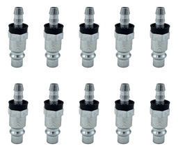 [ECM3838] Espiga para cople rápido y mangueras de 3/8" x 3/8", fabricado en latón y un recubrimiento en níquel