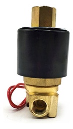 [SOL14NA220] Válvula solenoide normalmente abierta, cuerpo de latón, conexión a proceso de 1/4" NPT, 220 V.
