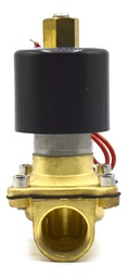 [SOL34NA220] Válvula solenoide normalmente abierta, cuerpo de latón, conexión a proceso de 3/4" NPT, 220 V.