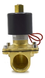 [SOL01NA110] Válvula solenoide normalmente abierta, cuerpo de latón, conexión a proceso de 1" NPT, 110 V.