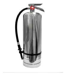 [EXT09SS] Extintor vacío con capacidad de 9 litros de acero inoxidable.